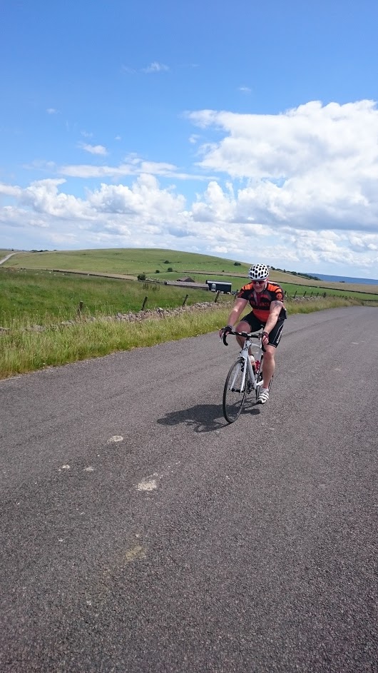 Paul enjoying some sunshine on an inters ride