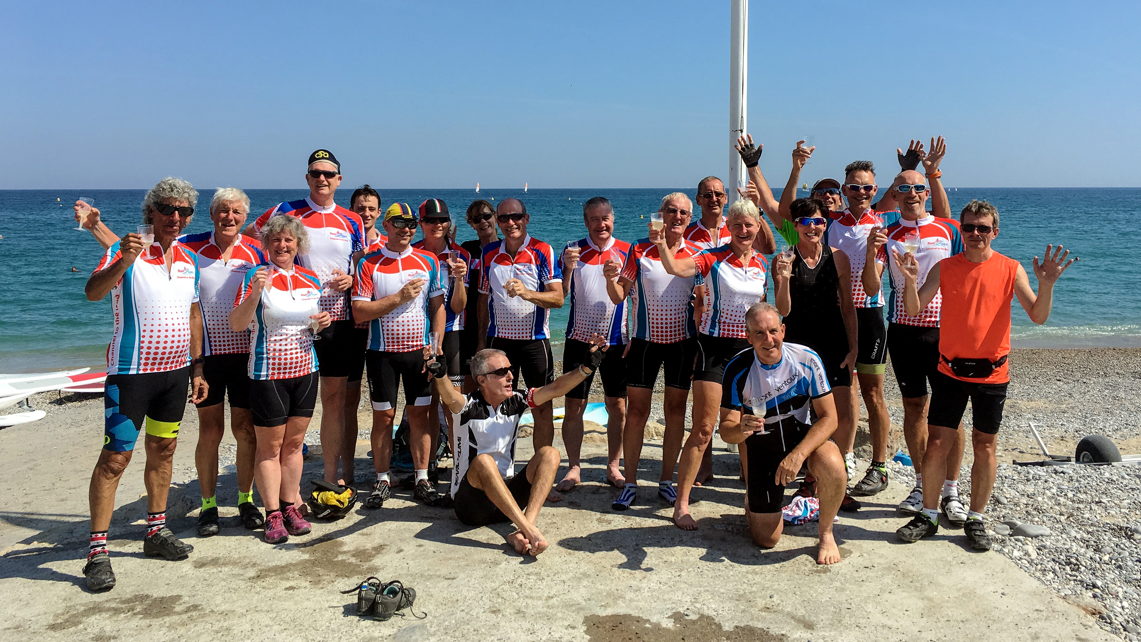 At the finish!