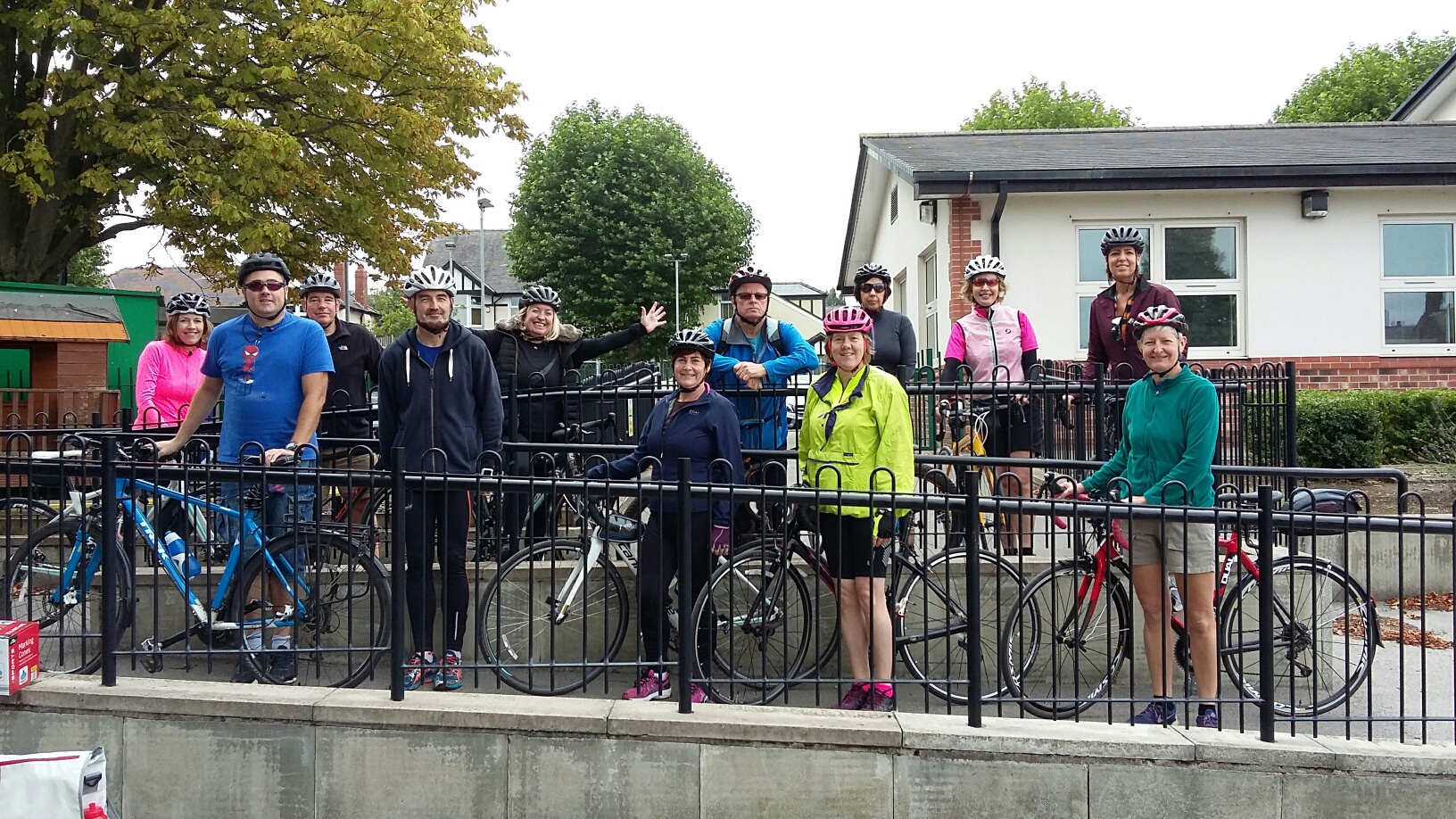 Wild Bikes members attend a Group Riding skills session